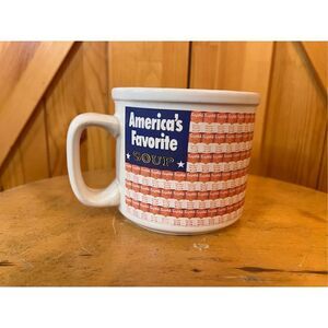Campbells Soup America's Favorite Coffee Cup Mug 1998 Dishwasher, Microwave Safe